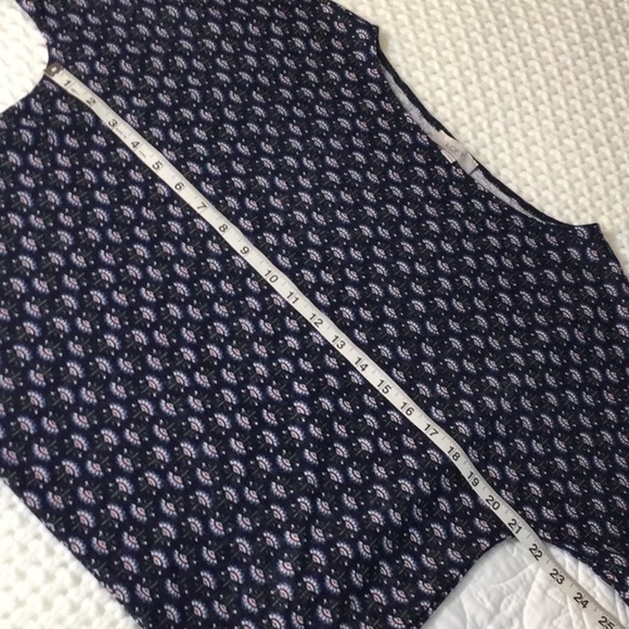 LOFT Outlet Crop Floral Ruffle Sleeve Tee Sz S - Picture 9 of 9